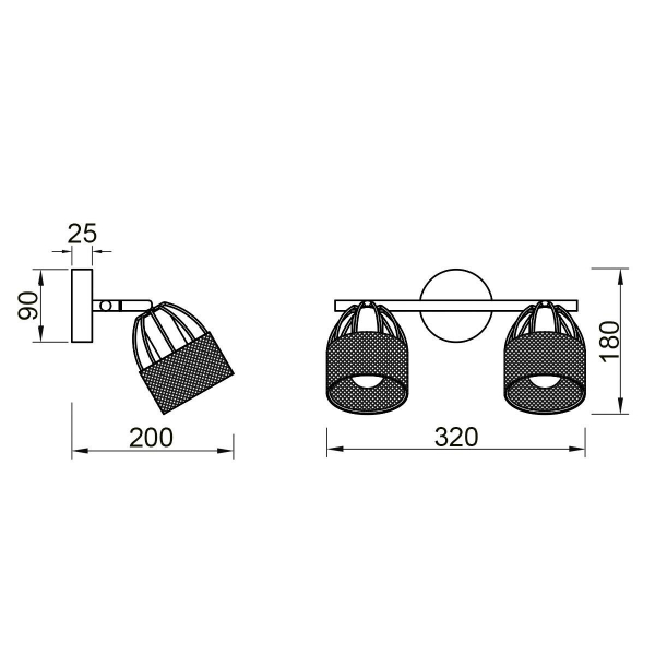 Спот Vele Luce Modello VL6452W02