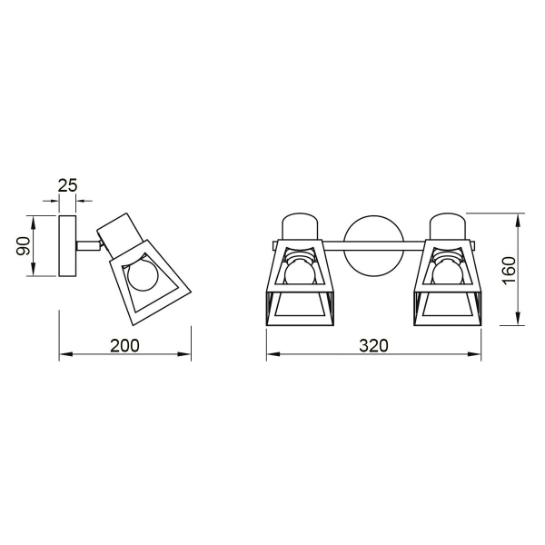 Спот Vele Luce Carisma VL6462W02 Спот Vele Luce Carisma VL6462W02