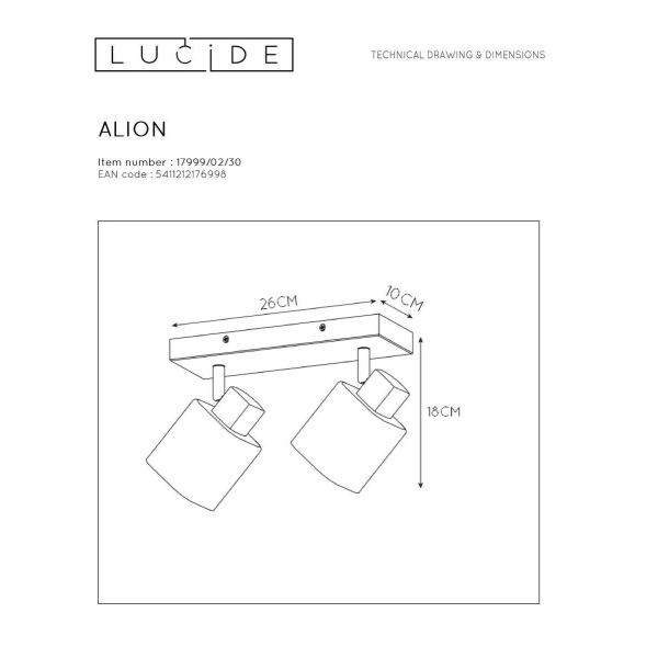 Спот Lucide Alion 17999/02/30 Спот Lucide Alion 17999/02/30