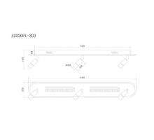 Светодиодный спот Arte Lamp Pisces A2220PL-3GO