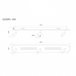 Светодиодный спот Arte Lamp Pisces A2220PL-3GO