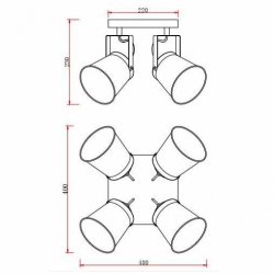 Спот Rivoli Acuto 7015-704 Б0044770