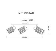 Спот MyFar Cathy MR1512-3WC