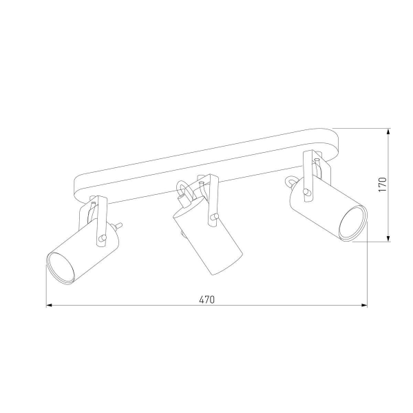 Спот TK Lighting 2799 Redo Black Gold