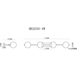 Бра MyFar Valency MR2030-4W