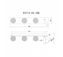 Бра iLedex Telescope W4774-60 SBK