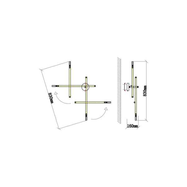 Бра Vele Luce Corda VL5534W24