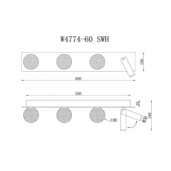 Бра iLedex Telescope W4774-60 SWH