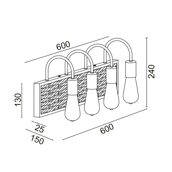 Бра Vele Luce Tower VL6362W04