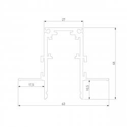 Встраиваемый шинопровод Elektrostandard Slim Magnetic 85210/00 a067505