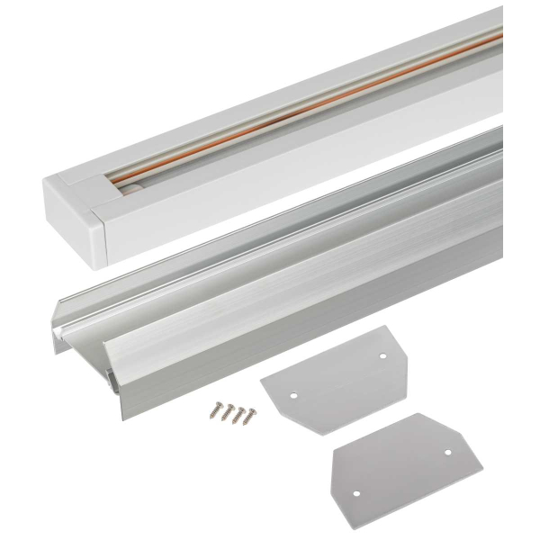 Комплект ЭРА TR-SET-200-1PT-PC WH шинопровод однофазный с профилем для натяжного потолка Б0072544