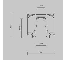 Шинопровод демпферный Maytoni Technical Exility Busbar TRX034D-422B