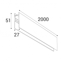 Шинопровод магнитный Italline Atom IT012-5031 black