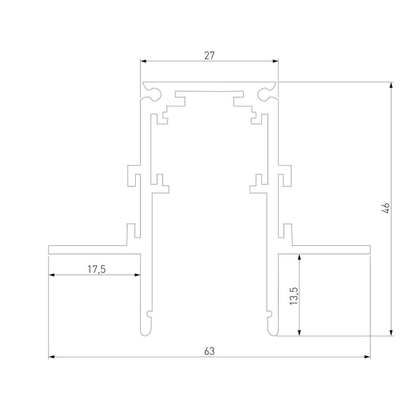 Встраиваемый шинопровод Elektrostandard Slim Magnetic 85207/00 a067494