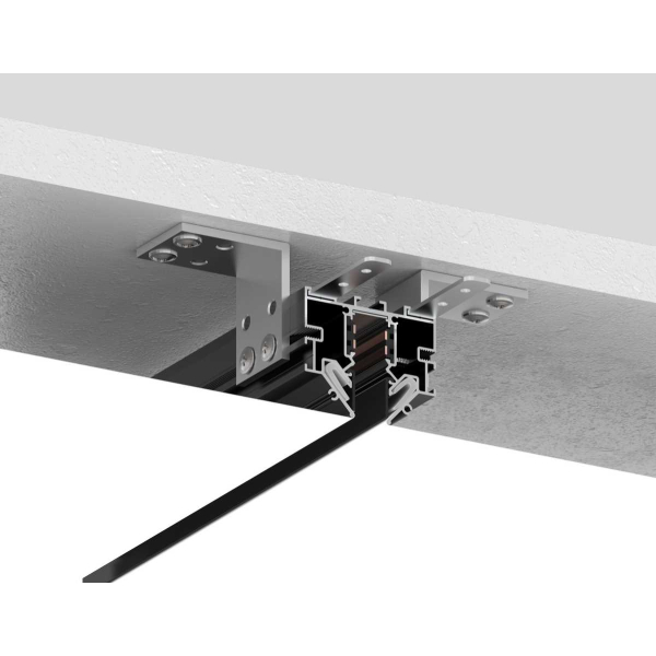 Шинопровод для монтажа в натяжной ПВХ потолок системы крепления Гарпун 3м Ambrella Light TRACK SYSTEM GL1950