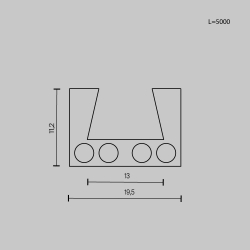 Шинопровод Maytoni Technical Busbar trunkings Elasity TRX160-115B