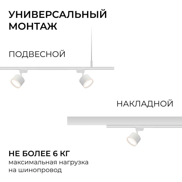 Шинопровод однофазный Apeyron R45-07