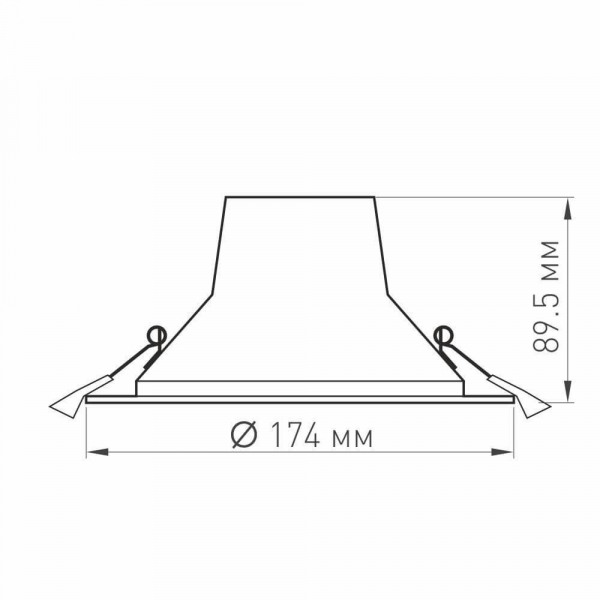 Встраиваемый светодиодный светильник Arlight LTD-Legend-R175-20W Warm3000 025143(1)