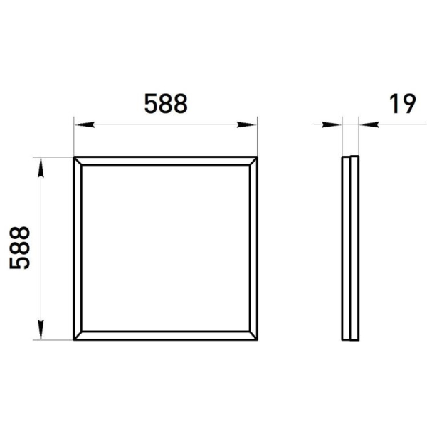Светильник светодиодный ЭРА Грильято SPO-14-38-6K-BL 38Вт 6500K 588x588 матовый черный Б0063079
