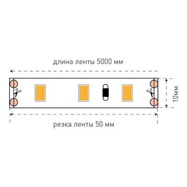 Светодиодная лента SWG 12W/m 60LED/m 5630SMD нейтральный белый 5M 001689