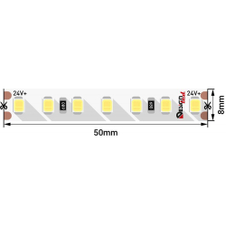 Светодиодная влагозащищенная лента DesignLed 14,4W/m 140LED/m 2835SMD теплый белый 5M 006608