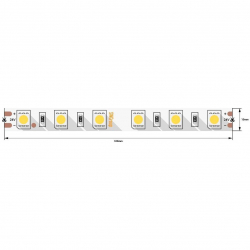 Светодиодная лента SWG 14,4W/m 60LED/m 5050SMD теплый белый 5M 006318