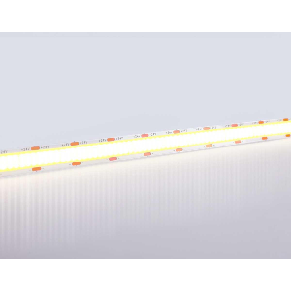 Светодиодная лента Ambrella Light GS4802 COB 616Led/19W m/ 24V IP20 4500K/ 5m*12mm*2mm (2 конт.) GS4802 Светодиодная лента Ambrella Light GS4802 COB 616Led/19W m/ 24V IP20 4500K/ 5m*12mm*2mm (2 конт.) GS4802
