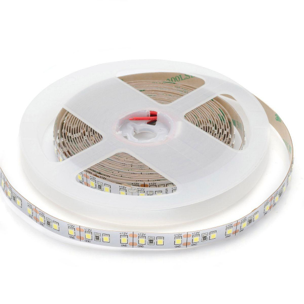 Светодиодная лента Apeyron 14,4W/m 120LED/m 2835SMD холодный белый 5M 00-52