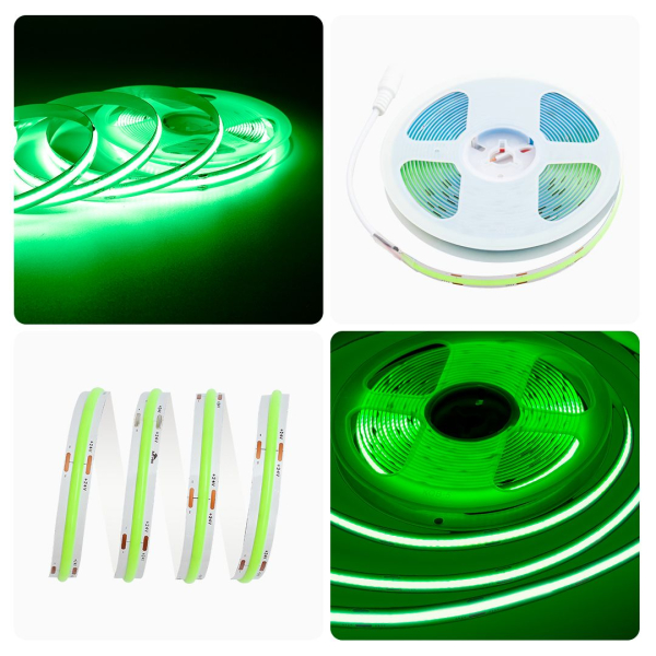 Светодиодная лента Apeyron 11W/m 352LED/m COB зеленый 2M 184ОО Светодиодная лента Apeyron 11W/m 352LED/m COB зеленый 2M 184ОО