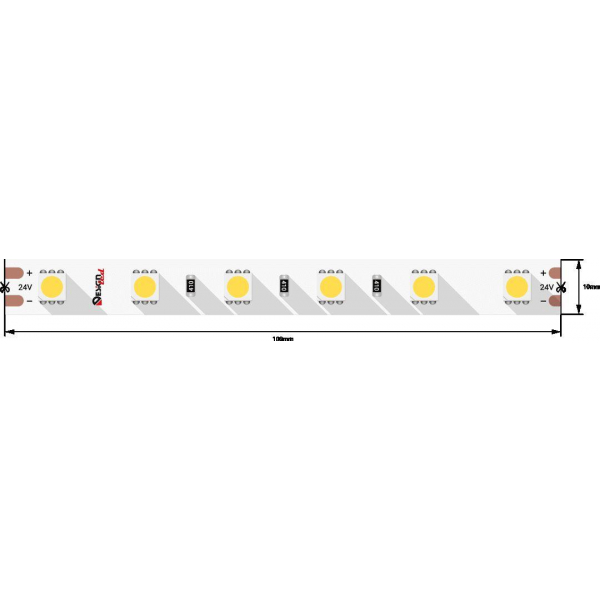 Светодиодная влагозащищенная лента DesignLed 14,4W/m 60LED/m 5050SMD нейтральный белый 5M 002118