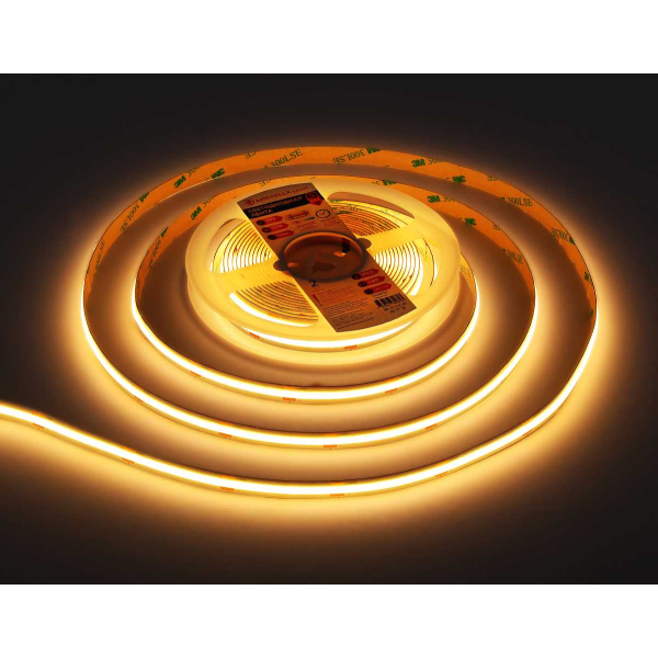 Светодиодная лента Ambrella Light GS4751 COB 528Led/14W m/ 24V IP20 3000K/ 5m*10mm*2mm (2 конт.) GS4751 Светодиодная лента Ambrella Light GS4751 COB 528Led/14W m/ 24V IP20 3000K/ 5m*10mm*2mm (2 конт.) GS4751