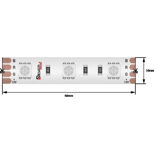 Светодиодная влагозащищенная лента DesignLed 14,4W/m 60LED/m 5050SMD разноцветный 5M 001489 Светодиодная влагозащищенная лента DesignLed 14,4W/m 60LED/m 5050SMD разноцветный 5M 001489