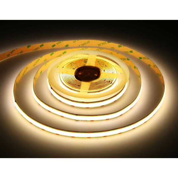 Светодиодная лента Ambrella Light GS4802 COB 616Led/19W m/ 24V IP20 4500K/ 5m*12mm*2mm (2 конт.) GS4802 Светодиодная лента Ambrella Light GS4802 COB 616Led/19W m/ 24V IP20 4500K/ 5m*12mm*2mm (2 конт.) GS4802