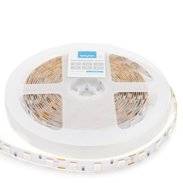 Светодиодная лента Apeyron 14,4W/m 60LED/m 5050SMD синий 5M 00-50