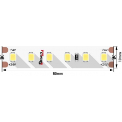 Светодиодная влагозащищенная лента DesignLed 14,4W/m 120LED/m 2835SMD холодный белый 5M 004500