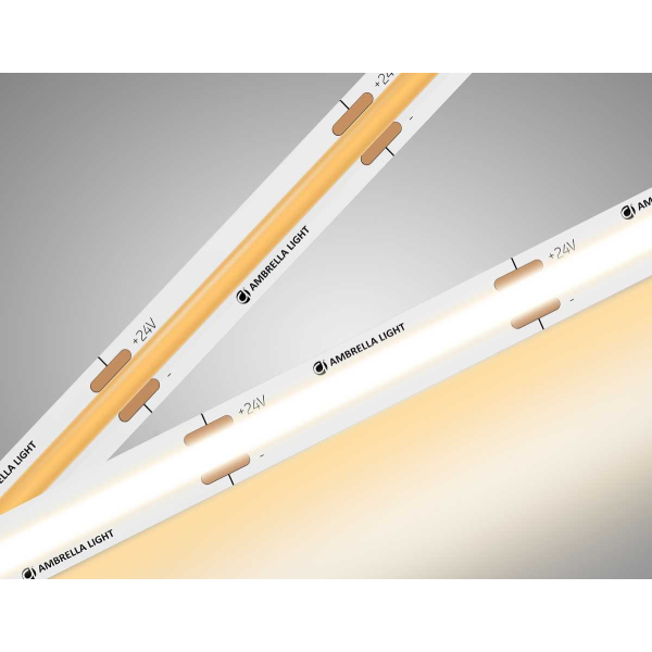 Светодиодная лента Ambrella Light GS4751 COB 528Led/14W m/ 24V IP20 3000K/ 5m*10mm*2mm (2 конт.) GS4751 Светодиодная лента Ambrella Light GS4751 COB 528Led/14W m/ 24V IP20 3000K/ 5m*10mm*2mm (2 конт.) GS4751