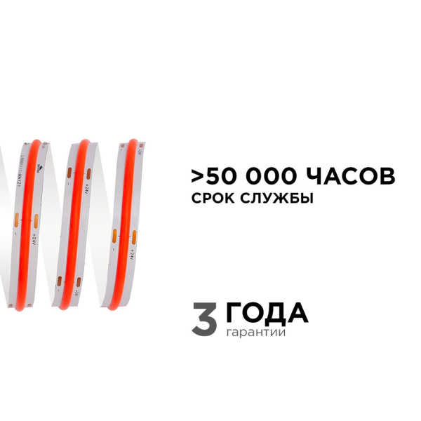 Светодиодная лента Apeyron 11W/m 352LED/m COB красный 5M 190ОО Светодиодная лента Apeyron 11W/m 352LED/m COB красный 5M 190ОО