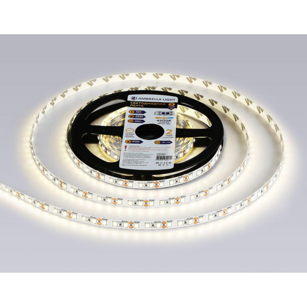 Светодиодная лента Ambrella Light 9,6W/m 120LED/m 2835SMD дневной белый 5M GS1102