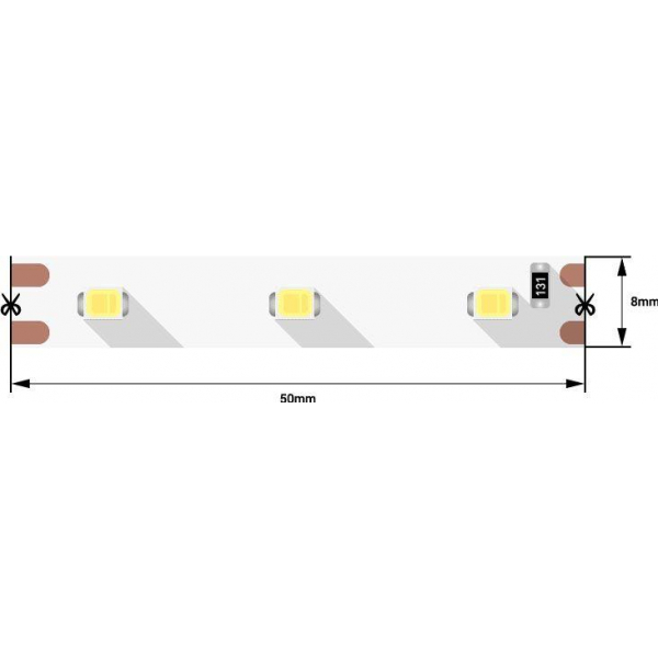 Светодиодная лента SWG 4,8W/m 60LED/m 2835SMD холодный белый 5M 001693