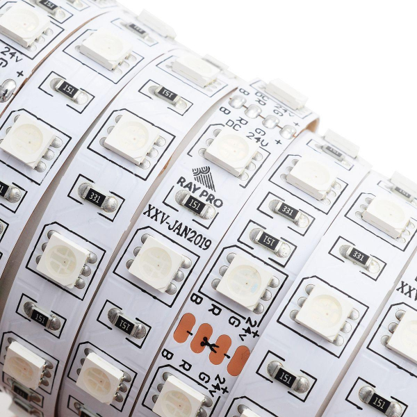 Светодиодная лента Apeyron 14,4W/m 60LED/m 5050SMD разноцветная 5M 00-310