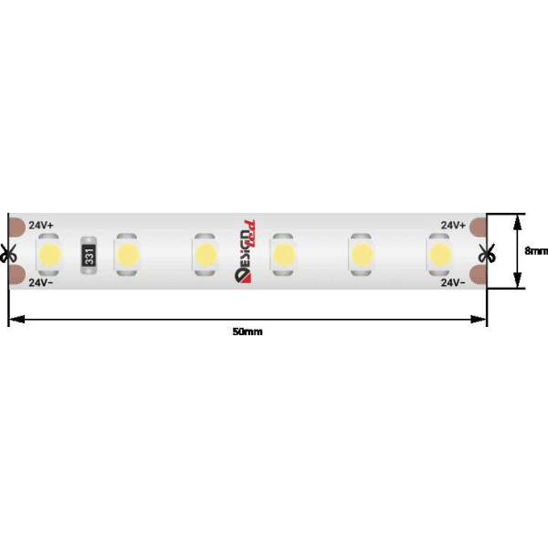 Светодиодная влагозащищенная лента DesignLed 9,6W/m 120LED/m 3528SMD нейтральный белый 5M 002766