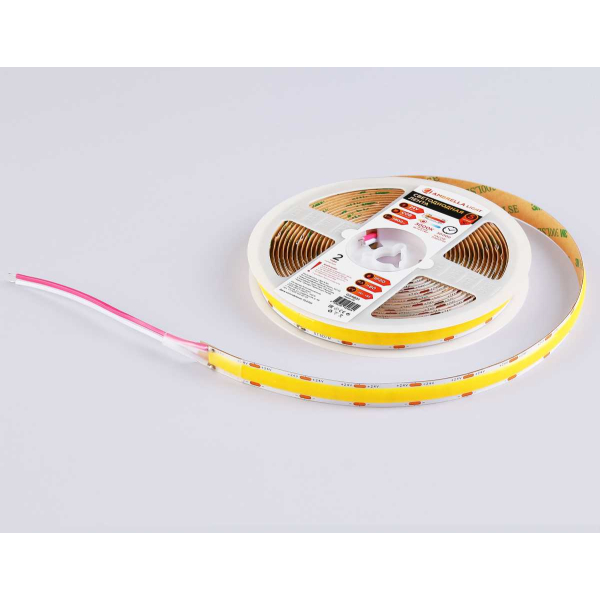 Светодиодная лента Ambrella Light GS4801 COB 616Led/19W m/ 24V IP20 3000K/ 5m*12mm*2mm (2 конт.) GS4801 Светодиодная лента Ambrella Light GS4801 COB 616Led/19W m/ 24V IP20 3000K/ 5m*12mm*2mm (2 конт.) GS4801
