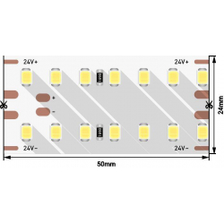 Светодиодная влагозащищенная лента DesignLed 25W/m 280LED/m 2835SMD нейтральный белый 2,5M 003246