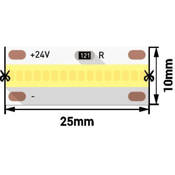 Светодиодная влагозащищенная лента DesignLed 14W/m 640LED/m FOBSMD нейтральный белый 5M 005697