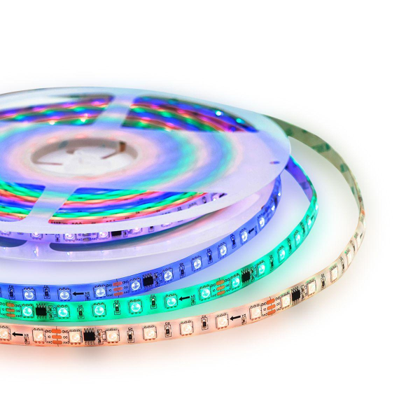 Комплект адресной светодиодной ленты Apeyron 14,4W/m 60LED/m 5050SMD RGB 10M 10-100