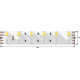 Светодиодная влагозащищенная лента DesignLed 28,8W/m 120LED/m 5050SMD разноцветный/теплый белый 5M 001134