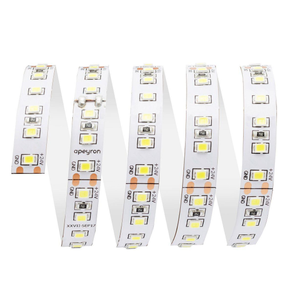 Светодиодная лента Apeyron 20W/m 120LED/m 2835SMD теплый белый 5M 00-341