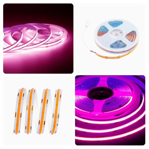 Светодиодная лента Apeyron 14W/m 512LED/m COB розовый 3M 210ОО Светодиодная лента Apeyron 14W/m 512LED/m COB розовый 3M 210ОО