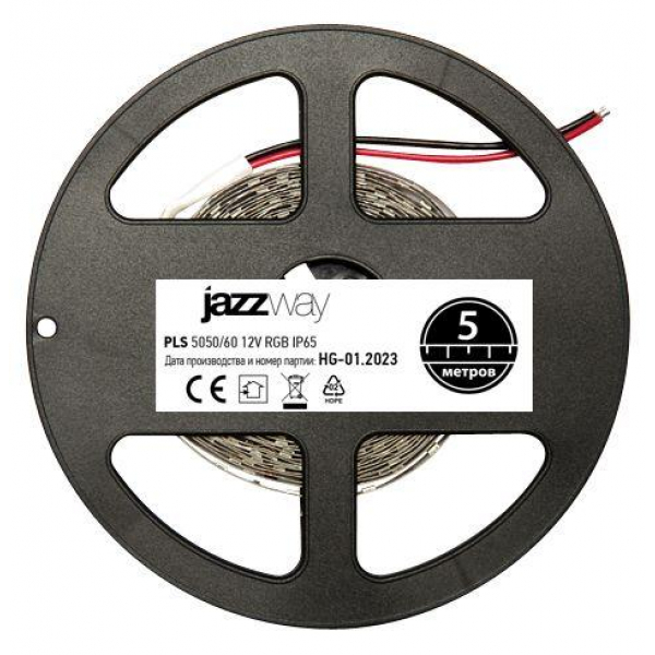 Светодиодная влагозащищенная лента Jazzway 14,4W/m 60Led/m 5050SMD разноцветная 5M 1001948