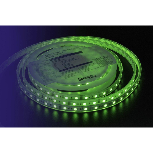 Светодиодная влагозащищенная лента DesignLed 14,4W/m 60LED/m 5050SMD разноцветный 5M 001489 Светодиодная влагозащищенная лента DesignLed 14,4W/m 60LED/m 5050SMD разноцветный 5M 001489